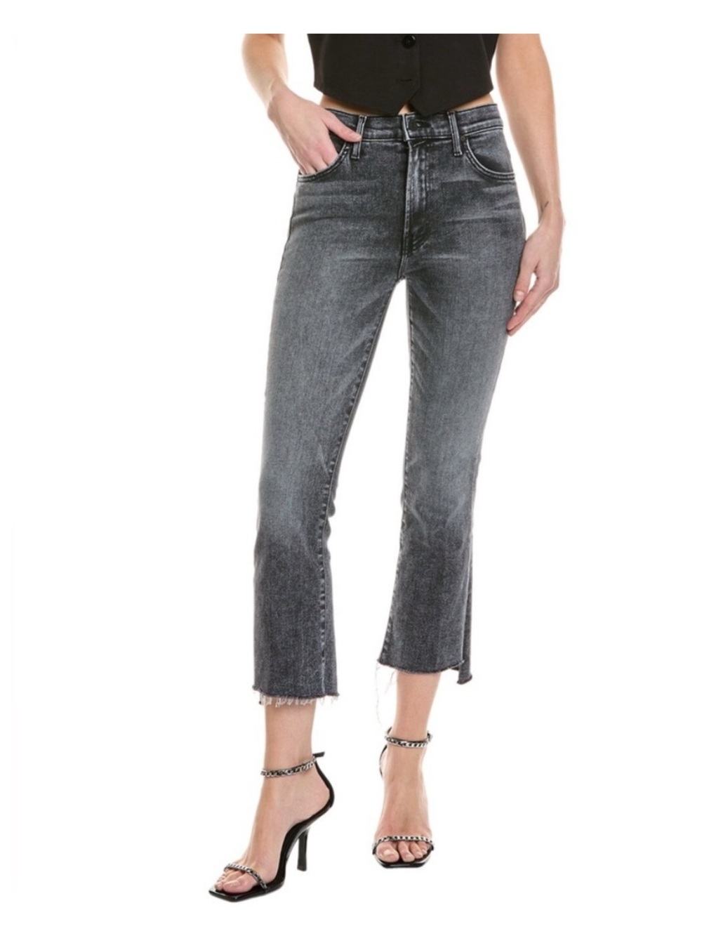 MOTHER THE INSIDER CROP STEP FRAY in Train Stops Jeans Women’s Size 31